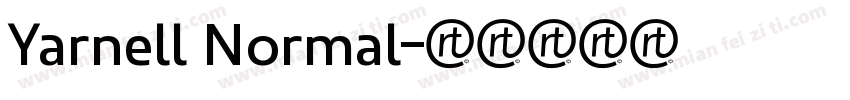 Yarnell Normal字体转换